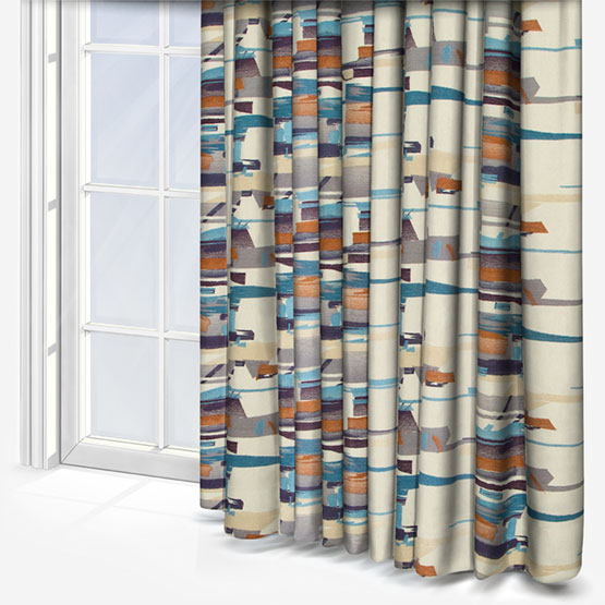 Harlequin Momentum Zeal Blue curtain