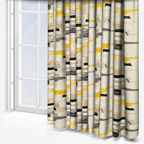 Harlequin Momentum Zeal Yellow curtain