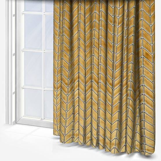 Harlequin Perplex Ochre curtain