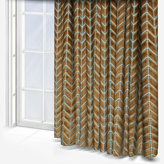 Harlequin Perplex Tobaco Slate curtain