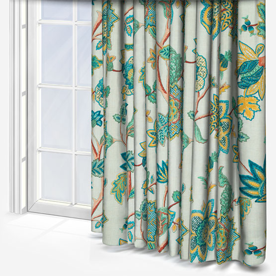 iLiv Chanderi Malachite curtain