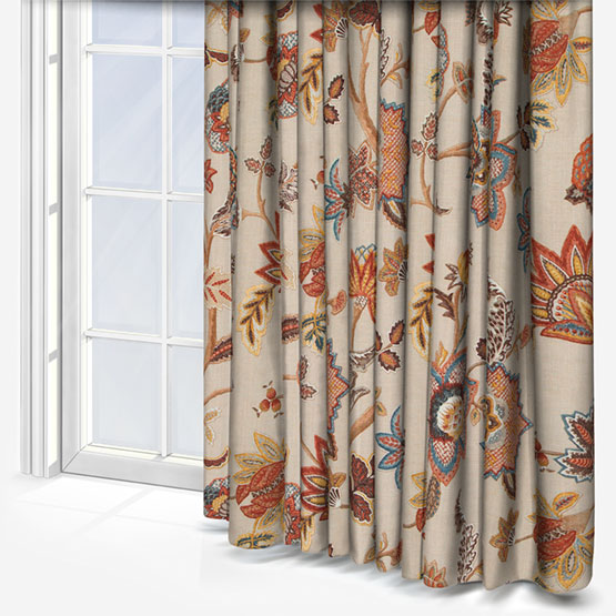 iLiv Chanderi Oatmeal curtain