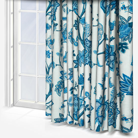 iLiv Chanderi Sapphire curtain