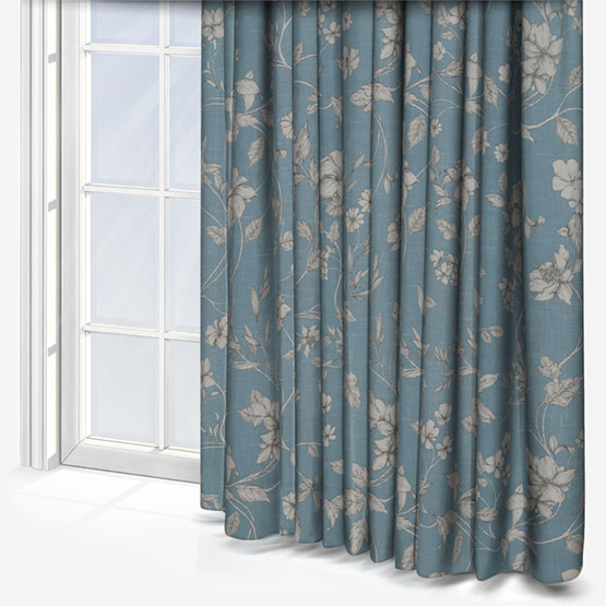 Etched Vine Wedgewood Curtain