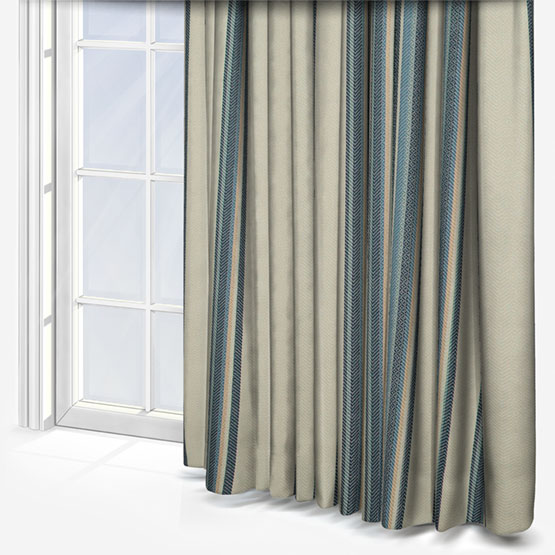 Indus Navy Curtain