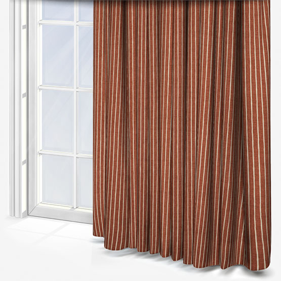Pencil Stripe Gingersnap Curtain