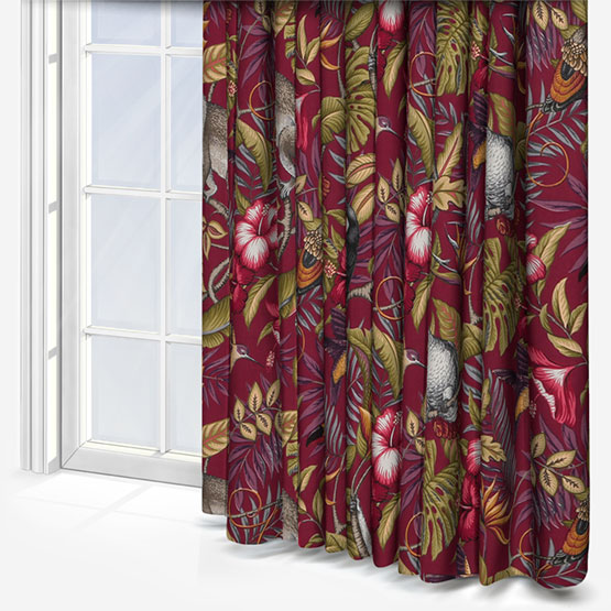 iLiv Rainforest Cranberry curtain