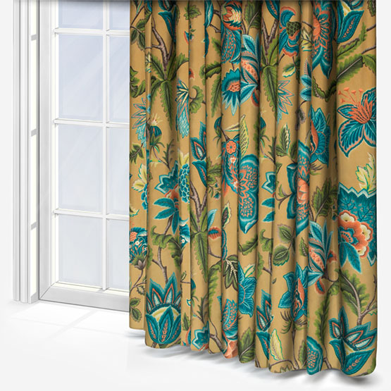 Sarita Velvet Ochre Curtain