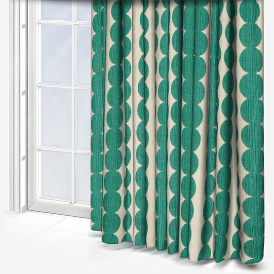 Segments Teal Curtain