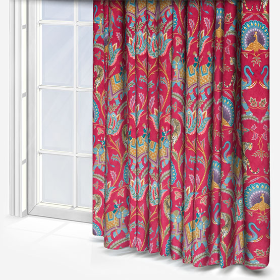 iLiv Sumatra Velvet Cerise curtain