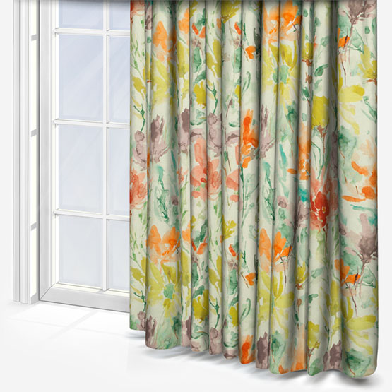 Water Meadow Clementine Curtain