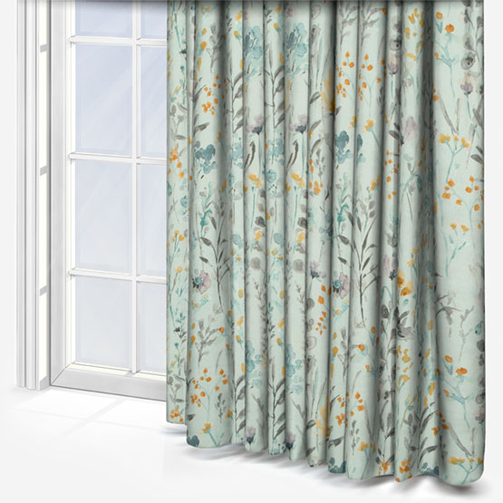 Wild Flowers Cornflower Curtain