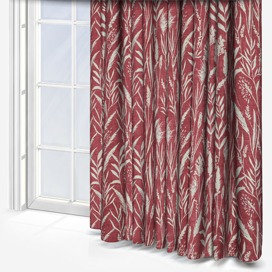 Wild Grasses Rosewood Curtain