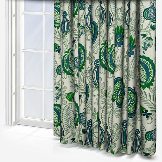 Winter Fruits Navy Curtain