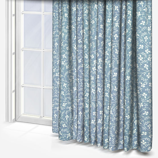 Laura Ashley Campion Newport Blue Curtain
