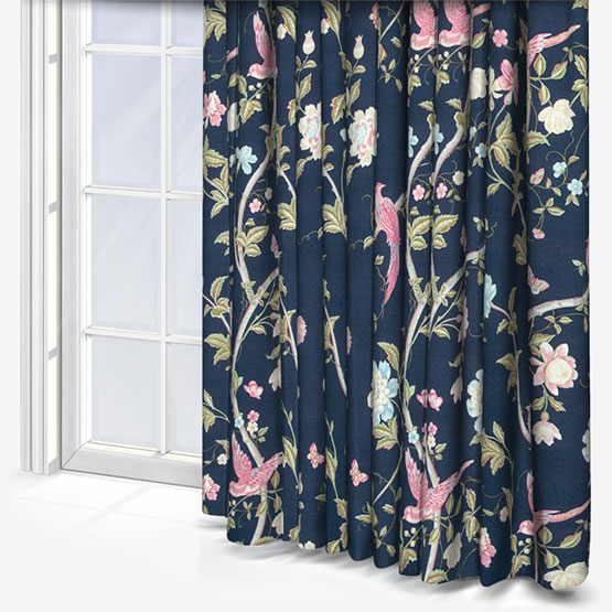 Laura Ashley Summer Place Midnight Blue CTL Curtain
