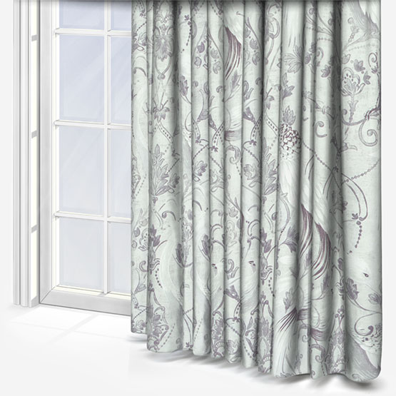 Laura Ashley Tregaron Silver Curtain