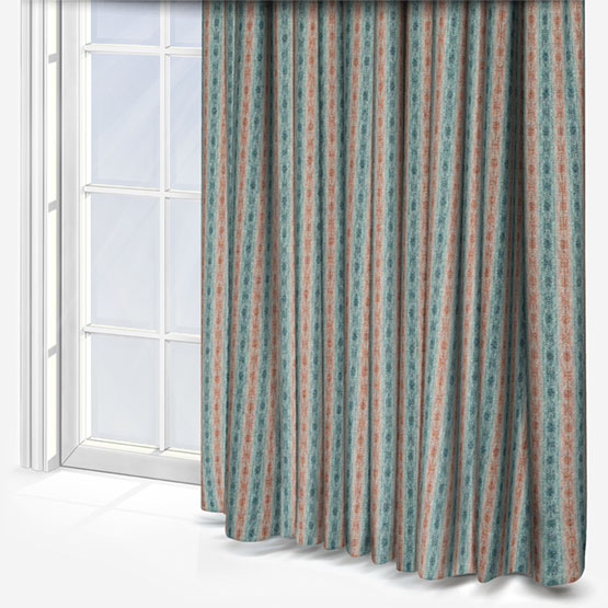 MOON Netherfield Aqua Rust Curtain
