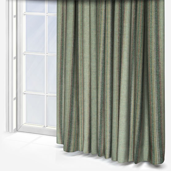 MOON Wentworth Stripe Aqua Curtain