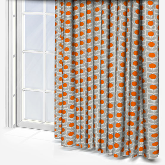 Orla Kiely Ditsy Cyclamen Orange Curtain