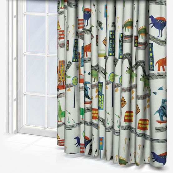 Prestigious Textiles Dino City Jungle curtain