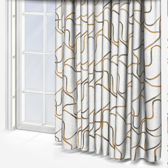 Lauder Ochre Curtain