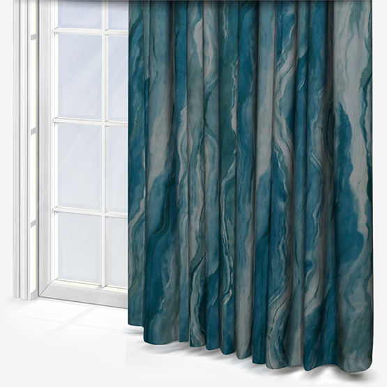 Lava Teal Curtain
