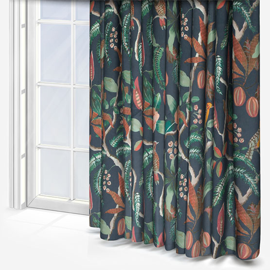 Sumatra Cobalt Curtain