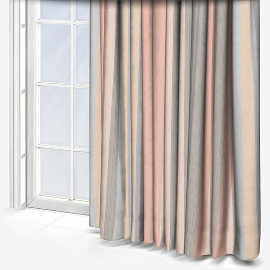 Twist Pastel Pink Curtain