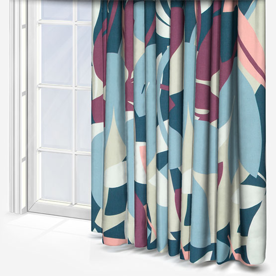 Scion Baja Grape Blush and Indigo curtain