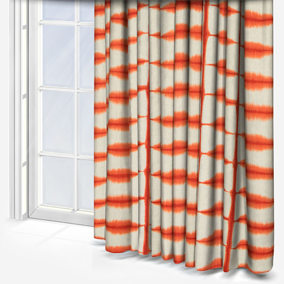 Scion Shibori Chilli Linen curtain