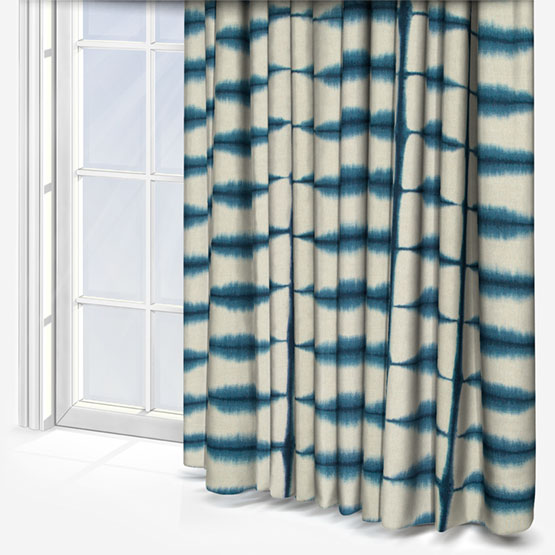 Scion Shibori Indigo curtain