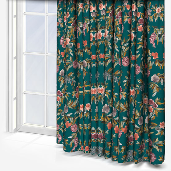 Sonova Studio Bloom Nouveau Emerald curtain