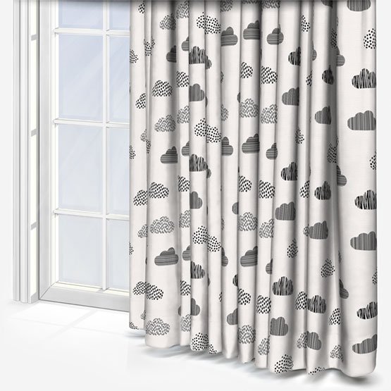 Sonova Studio Doodle Clouds Monochrome Curtain