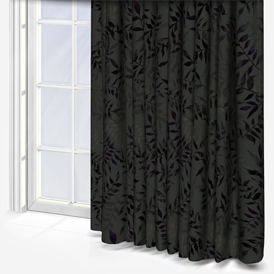 Sonova Studio Kaleidoscope Leaves Charcoal curtain