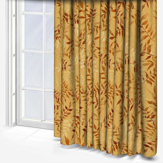 Sonova Studio Kaleidoscope Leaves Mustard Curtain