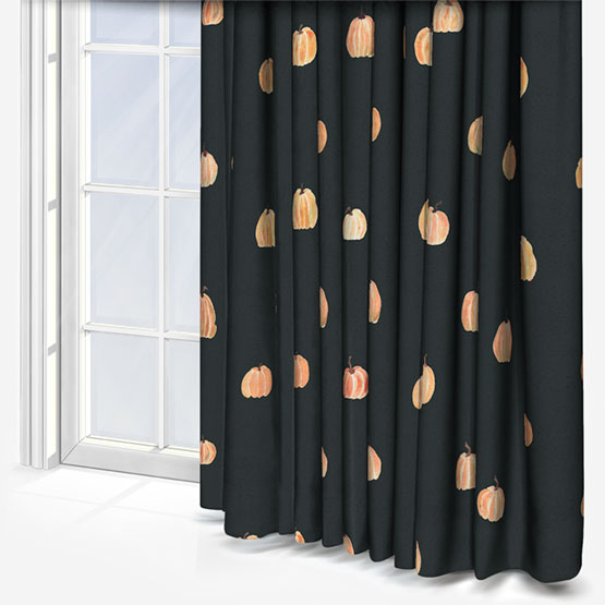 Sonova Studio Pumpkin Charcoal Curtain