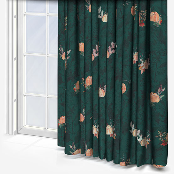 Sonova Studio Pumpkin Spice Forest Green Curtain