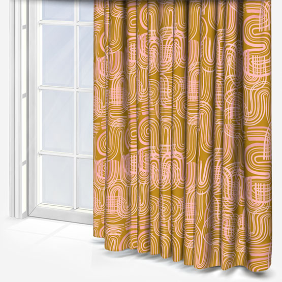 Sonova Studio Ripple Saffron curtain