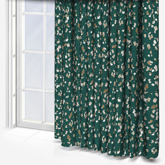 Sonova Studio Terrazzo Forest Green Curtain