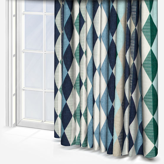 Denver Mineral and Navy Curtain