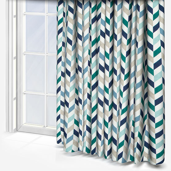 Phoenix Mineral and Navy Curtain