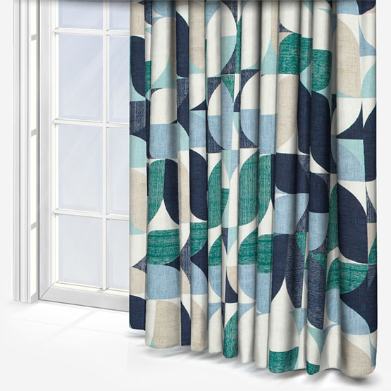 Reno Mineral and Navy Curtain