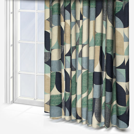 Reno Mineral and Navy Curtain