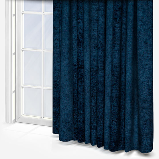 Boucle Royale Navy Blue Curtain