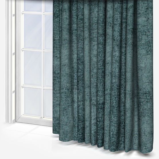 Boucle Royale Smoke Blue Curtain