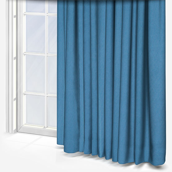 Canvas Aegean Blue Curtain