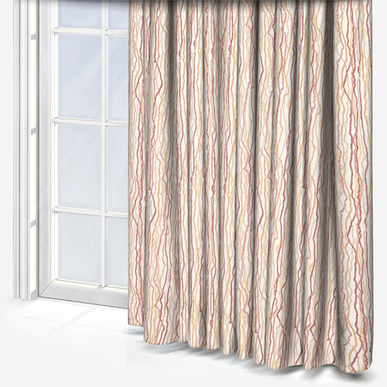 Squiggle Blush & Spice Curtain