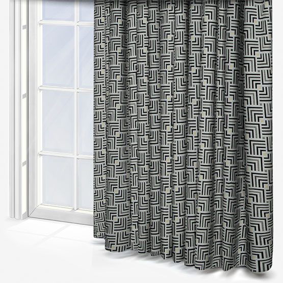 Touched By Design Symmetry Monochrome curtain