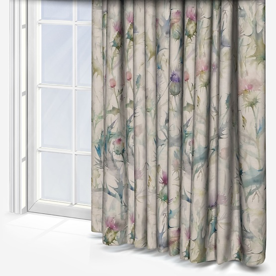 Voyage Cirsiun Linen Damson curtain